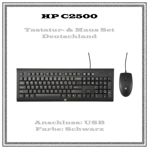 HP C2500 Desktop - Tastatur-und-Maus-Set - Deutschland