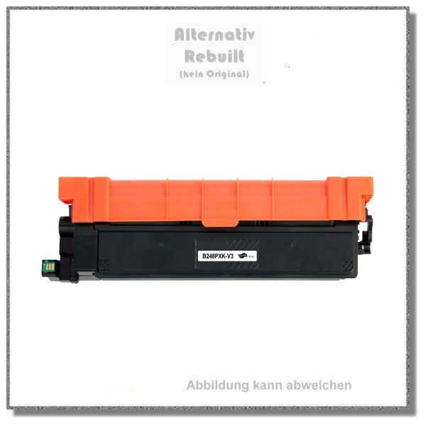 B248PXK-V3, Ersatz für TN-248XLK, Black, Schwarz Toner cartridge Brother New Build 3.000 Seiten.