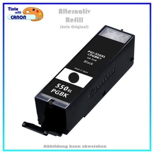 BULK PGI550BKXL Alternativ Tintenpatrone Black für Canon - 6431B001 - Inhalt ca. 23ml.