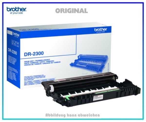 DR2300 Original Trommel für Brother HL-L2300, , Inhalt: 12.000 Seiten. (Kein Toner enthalten).