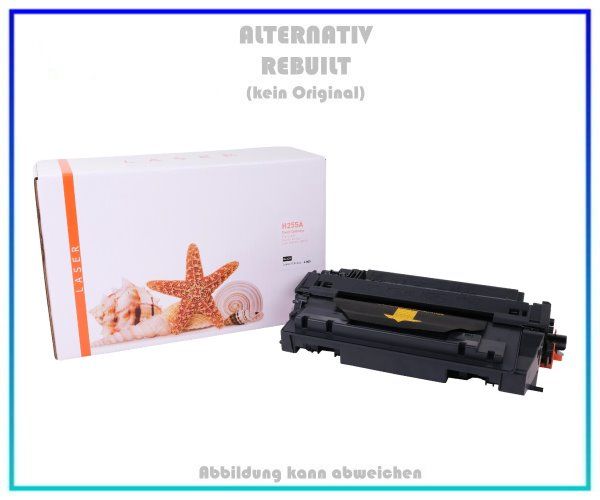 TONCE255A Alternativ Toner Black für HP CE255A, 55A, Inhalt: 6.000 Seiten, (kein Original)