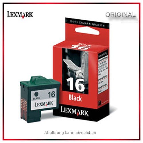 Nr.16 - 10N0016 - Original Black Lexmark Tintenpatrone für 10N0016E - 10n0016