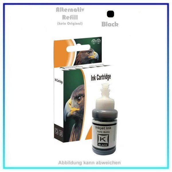 DC T6641/T6731 Dye Ink BK (100ml) Eco Tank Nachfüllflasche, Black für Epson, ET 2550, ET 2600, Inhal