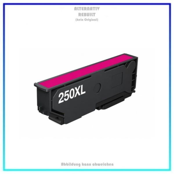 BULK T250XLM, Alternativ Tinte Magenta für Epson, C13T16P34010, Inhalt: 13ml. (Kein Original).