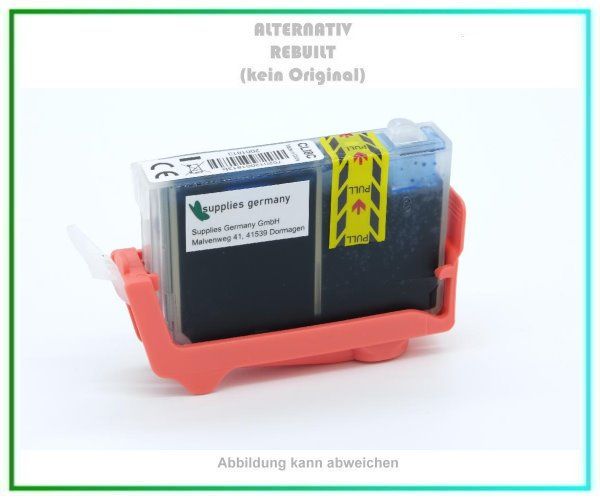 BULK CLI8C, Alternativ Tintenpatrone Cyan, für Canon 0621B001, Inhalt: 14ml, Chipversion