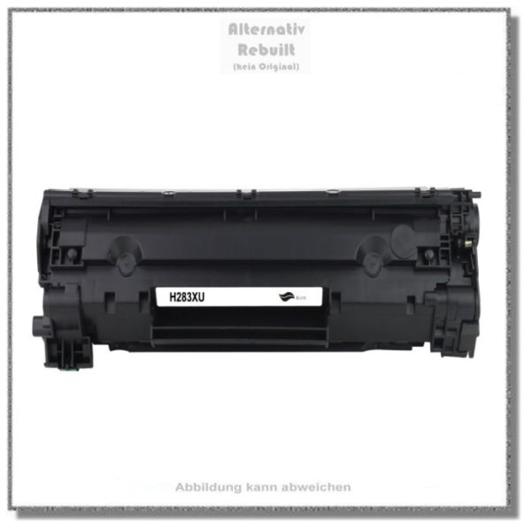 H283XU, Ersatz für CF283X (737, 83X), Schwarz Tonerkartusche, HP New Build, Inhalt 2.400 Seiten.