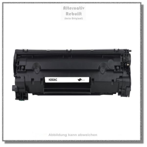 H283AC, Ersatz für CF283A (83A), Schwarz Tonerkartusche, HP New Build, Inhalt 1.500 Seiten.