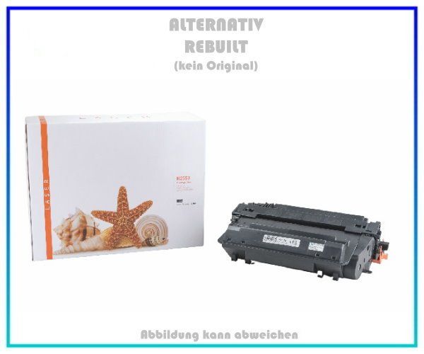 TONCE255X Alternativ Toner Black für HP CE255X, Inhalt: 12.500 Seiten. (kein Original)
