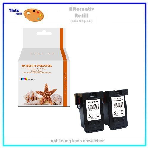 Multipack PG575XL, CL576XL, Alternativ Tintenpatronen für Canon, 5437-41C001, 1x 15ml, 1x 13,5ml.