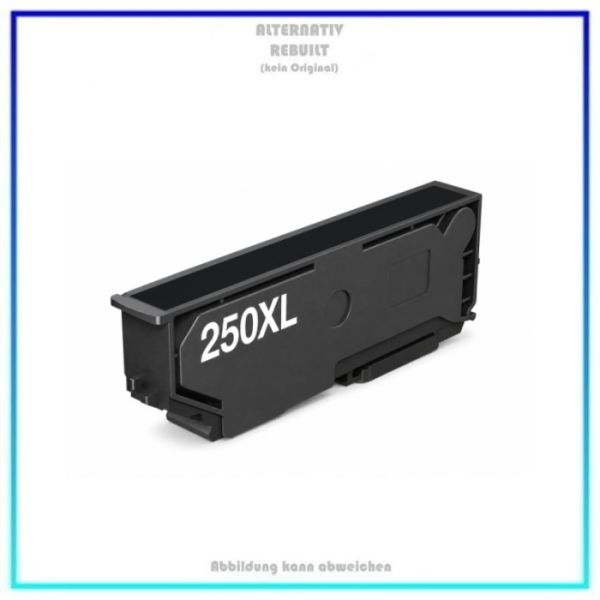 BULK T250XLBK, Alternativ Tinte Black für Epson, C13T16P14010, Inhalt: 13ml. (Kein Original).