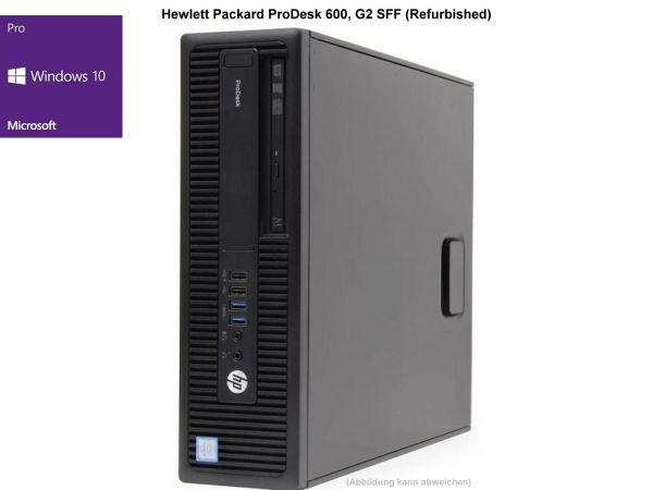 HP, Hewlett Packard ProDesk 600, G2 SFF, Intel 6500 Core i5 4x3.20 GHz, Intel HD Graphics 530 SM, 81