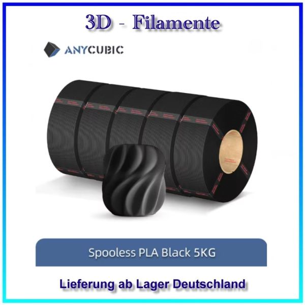 ANYCUBIC 5 kg Nachfüll-PLA-Filament 3D-Drucker 1,75 mm spulenloses Kunststoff-Gummi-Filamentmaterial