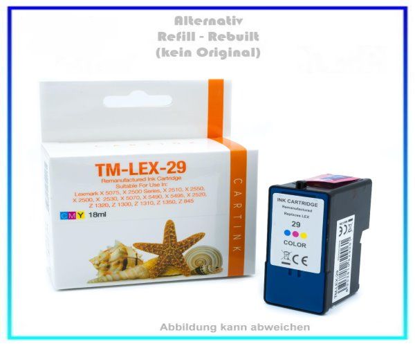 REFLEX29 Refill Tinte Color für Lexmark, 18C1529E, Inhalt: 18ml.