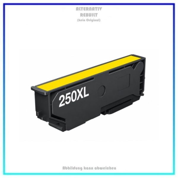 BULK T250XLY, Alternativ Tinte Yellow für Epson, C13T16P44010, Inhalt: 13ml. (Kein Original).