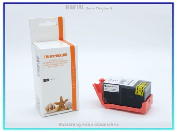 REF920BKXXL Refill Tinte Black XXL für HP - CD975AE - Inhalt 56,6ml