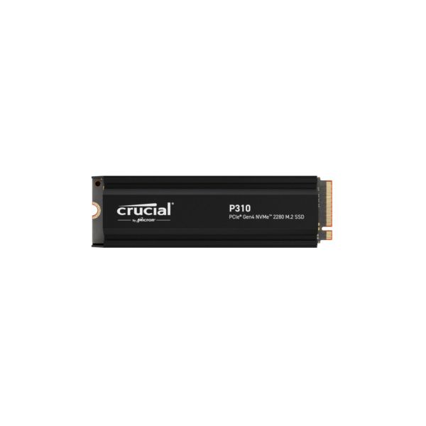 SSD Crucial 1TB, P310, CT1000P310SSD5, PCIe M.2 NVME, PCIe 4.0 x4 mit HS