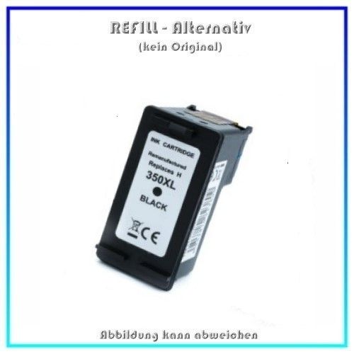 BULK 350XXL Alternativ Tinte Black HP-350, für HP CB336EE, Inhalt 30ml.