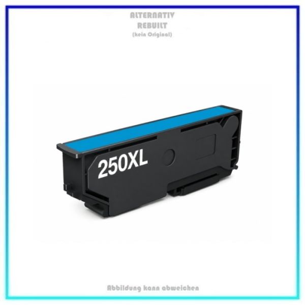 BULK T250XLC, Alternativ Tinte Cyan für Epson, C13T16P24010, Inhalt: 13ml. (Kein Original).