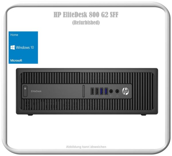 HP EliteDesk 800 G2 Computer, Intel 6100T Core i3 2x3.20 GHz, Refurbished, Intel HD Graphics