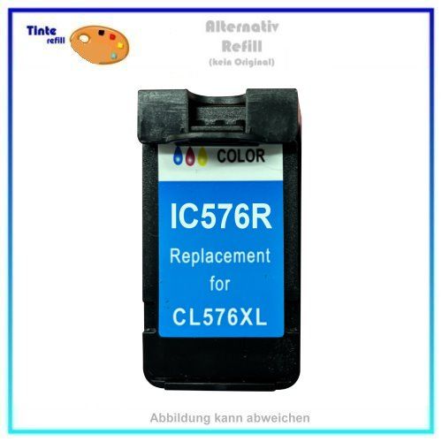 IC576R, Ersatz für CL576XL, C,M,Y, Cyan, Magenta, Yellow, Inkjet Patrone, Canon Reman, 300 Seiten.