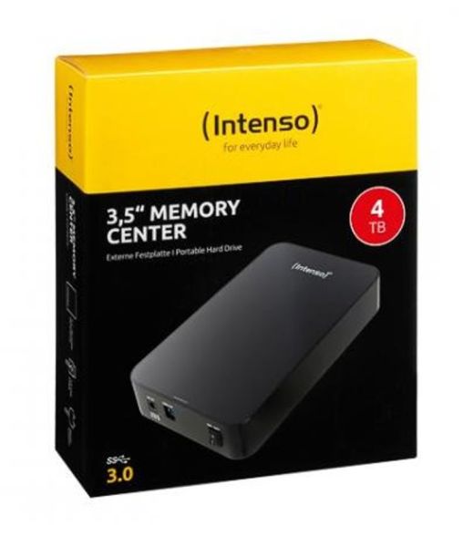 INTENSO 8.9cm, 3,5", 4TB, USB 3.0,externe Festplatte, Memory Center.