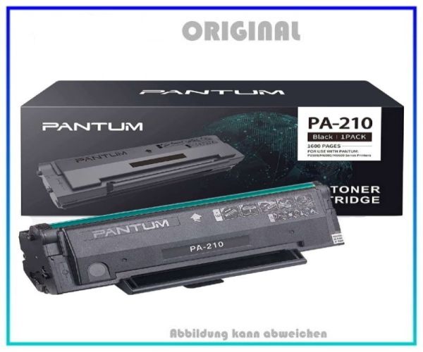 PA210, ORIGINAL Toner Black für Pantum, Thomson, PA210, M6500 und weitere, Inhalt 1.600 Seiten.
