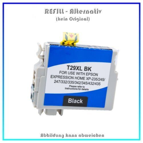 T33XLBK Alternativ Tinte Black C13T33514010 fuer Epson XP530 - XP630 - XP635 - XP830 - Inh ca. 22 ml