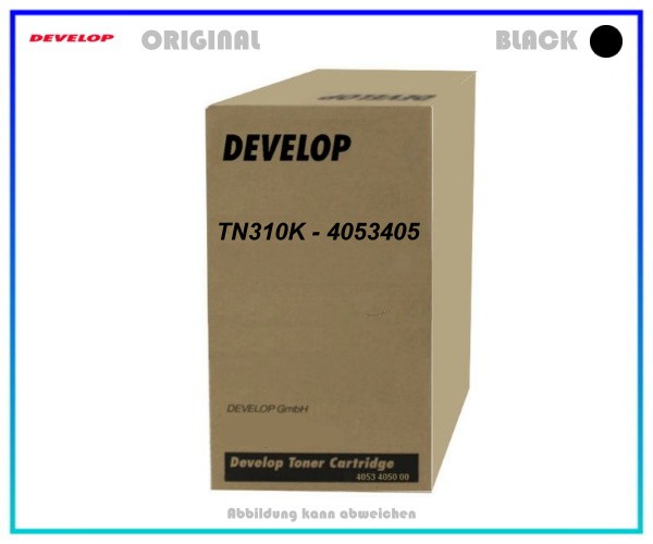 TN310K - 4053405 - Original Toner Black für Develop 4053405000 - 4053405 - Inhalt ca 11.500 Seiten