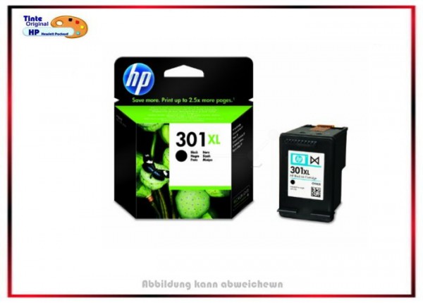 HP-301XLBK, CH563EE Original Tintenpatrone Black für HP Deskjet 1000 - 1050 - 2050, Inhalt 8 ml.