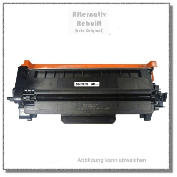 B2420P-V7, Ersatz für TN-2420, Schwarz, Toner cartridge, Brother New Build, Inhalt für 3.000 Seiten.