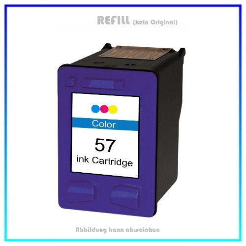 REF57 Refill Tintenpatrone HP Color C6657A, HP-57 - Inhalt 17ml (kein Original)