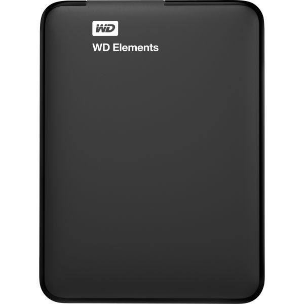 2TB WD Elements Portable, 2,5 ", USB 3,0, schwarz, Micro-USB-B 3.2 Gen 1 (5 Gbit/s).