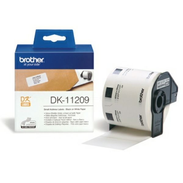 DK11209 BROTHER Original Adress-Etiketten Weiss, 62x29 mm, 800 Stck pro Rolle.