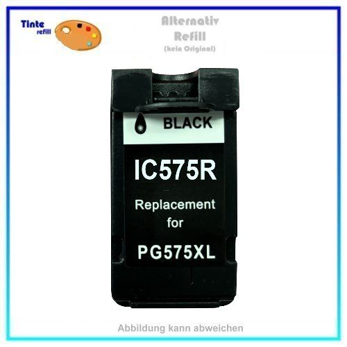 IC575KR, Ersatz für PG575XL, Schwarz Black Inkjet Patrone, cartridge Canon Reman, Inhalt: 400 Seiten