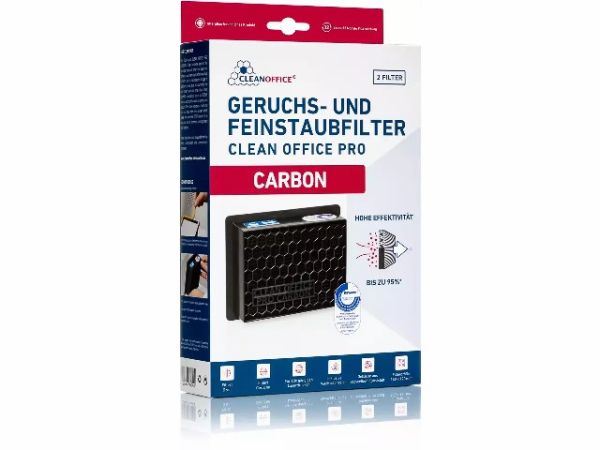 CLEANOFFICE PRO Carbon Feinstaubfilter (2), 8404040 , Größe 150x120 mm passend für alle Laserdrucker