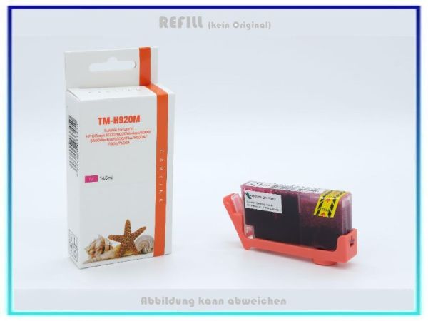 REF920MXXL Refill Tinte Magenta für HP - CD973AE - Inhalt 14,6ml, 4066017014399