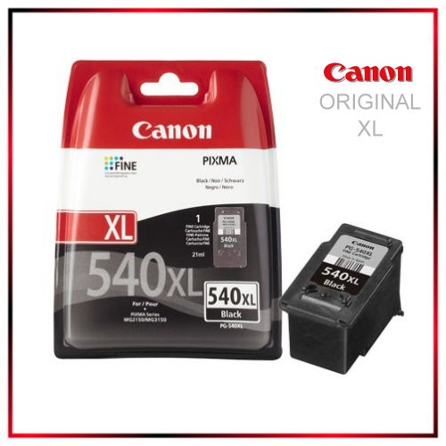 PG540XL - 5222B005 - High Capacity Black - Original Tinte fuer 5222B005 Canon Pixma, fuer 600 S