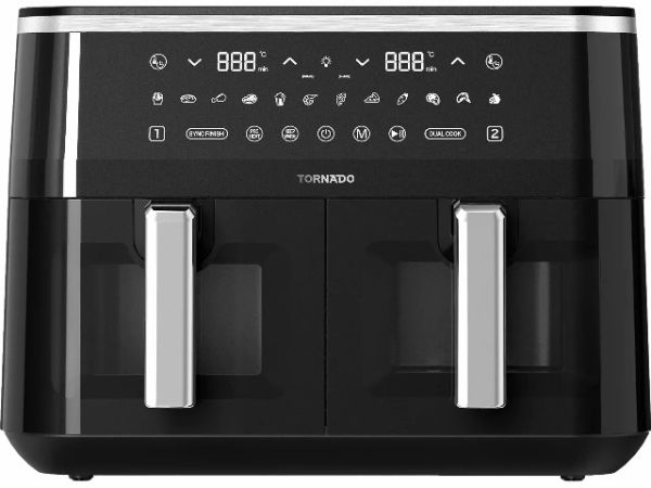 TAFT-1000-GS, TORNADO DUO AIR FRYER, 2600-3100W, 9L, 220-240V, Farbe schwarz.