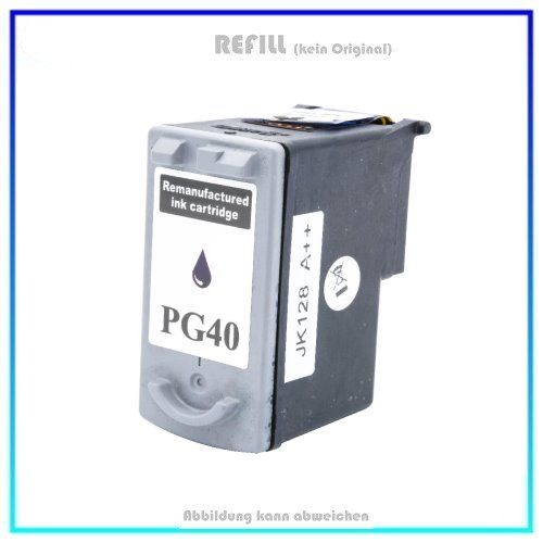 Bulk PG40/50, Alternativ Tintenpatrone Black für Canon, PG-40 / PG-50, Inhalt 22ml.