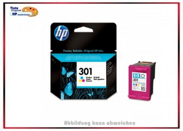 HP-301C, CH562EE, Original Tintenpatrone Color für HP CH562EE - Inhalt 3 ml = ca. 165 Seiten.