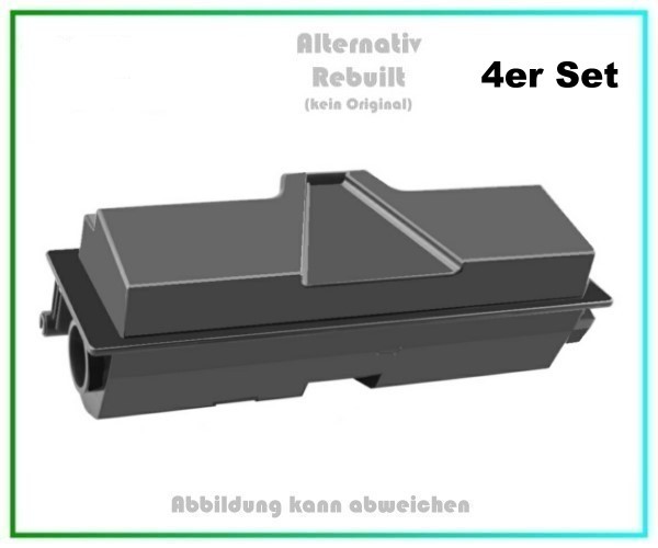 4er Set TONTK170 Alternativ Toner Black TK170, für Kyocera - TK170 Inhalt 4 X 7.200 Seiten.