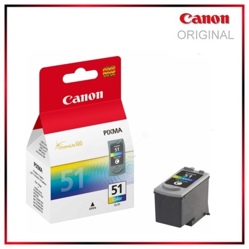 CL51, 0618B001, Color original, Tintenpatrone, Canon Pixma IP 2200, IP 6210 D, Inhalt 21ml