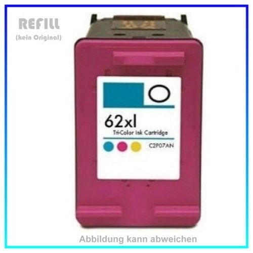 REF62XL Refill Tinte Color für HP - C2P07AE - Inhalt ca. 12,0ml (kein Original)