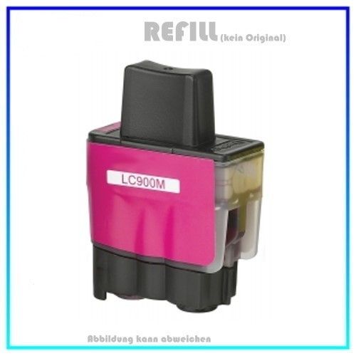 LC900M (Schachtel) Alternativ Tinte Magenta für Brother LC-900M Inhalt 16,6ml (PATENT SAFE)