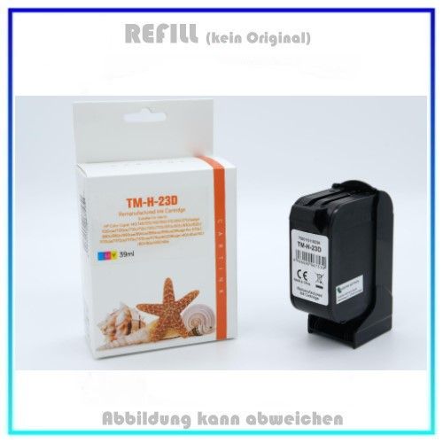 REF23D Refill Tintenpatrone Color für HP C1823DE, Inhalt: 39ml.